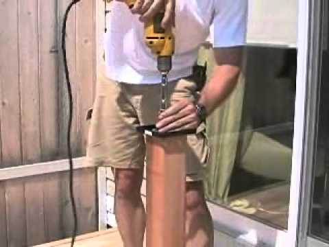how to fasten deck posts