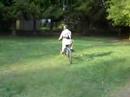 olak falls off bike