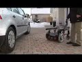 Easy transfer into car from power wheelchair