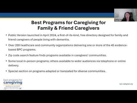 Using Best Programs for Caregiving as a Resource for GUIDE Model Implementation