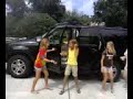Cazy cars being washed by girls Cazy cars being washed by girls