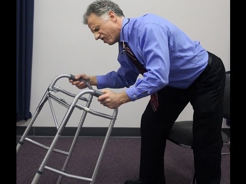 Image of How to Stand with the Aid of a Walker video