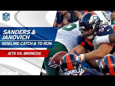 Video: Emmanuel Sanders' Sideline Catch Sets Up Andy Janovich's TD Run! | Jets vs. Broncos | NFL Wk 14