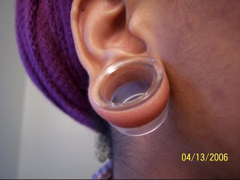 how to fix a ear gauge blowout