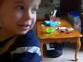 Jacob plays air violin of the Sabres Intro / theme song