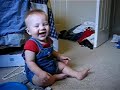 Baby Laughing at a belt