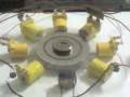 free energy bedini+edulousab 8 coil 24V / 0,007A / RPM 943