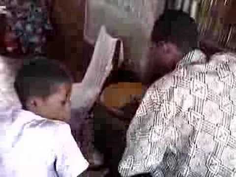Drumming in Benin