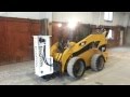 Cyclone breaking concrete