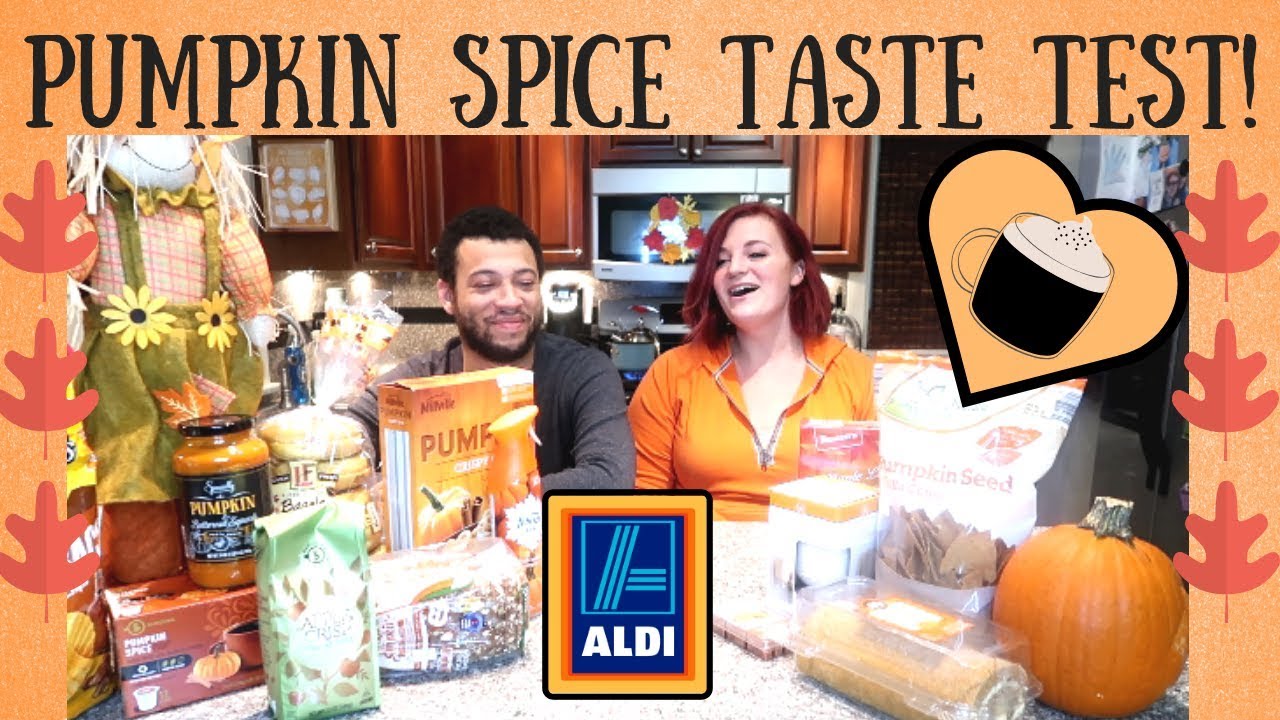 ALDI HAUL PUMPKIN SPICE TASTE TEST! WE TRIED ALL THE FALL ITEMS AT ALDI