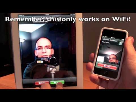 Face Time - This is a quick demo of how to setup and use FaceTime on the iPad 2.