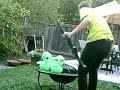 Inflatable Alien Target Practice with Airsoft guns