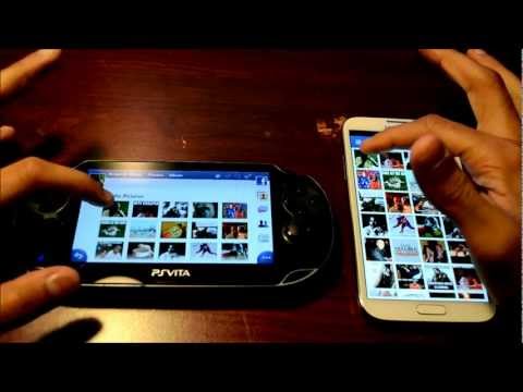 how to update facebook on ps vita