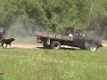 ford versus gmc trucks 4x4 , diesel and gas, tug of war - Thumb #1