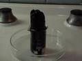 Chemistry experiment 3. - Dehydration of sugar.