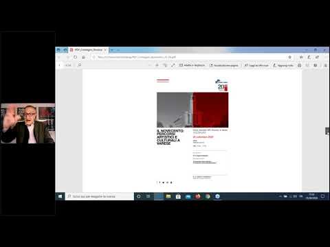 "Il Novecento: percorsi artistici e culturali a Varese" 25 settembre 2020 - webinar
