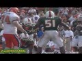 Jonathan Vilma, DJ Williams, Dan Morgan Miami Hurricanes Highlights