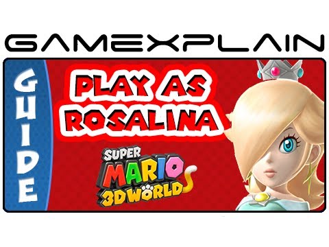 how to be rosalina in super mario 3d world