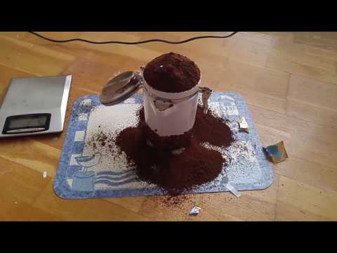 Kaffee passt nicht in der kaffeedose