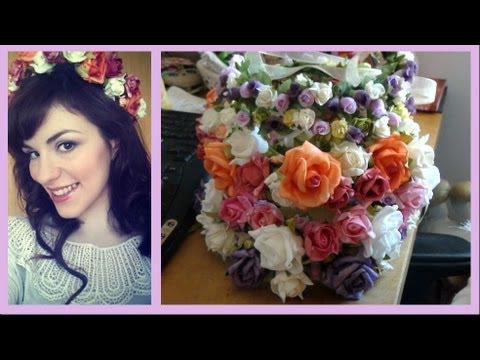 Coroas/Tiaras de Flores ♥ Faça Você Mesma! (Plus: cabelo rosa...?)