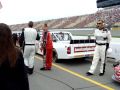 Walk down pit road at Michigan International Speedway before Truck series race-6/09