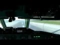 Tu154 heavy landing Moscow | cockpit