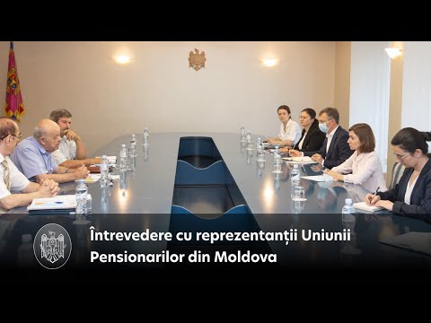Șefa statului a discutat cu reprezentanții Uniunii Pensionarilor din Moldova   