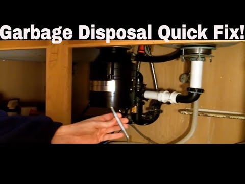 how to unclog whirlaway garbage disposal