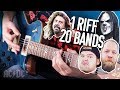 AC/DC Back In Black (1 Riff 20 Bands Cover by Pete Cottrell)