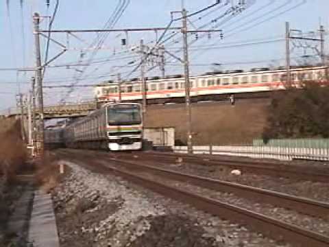 E321系　東武6050系　立体交差