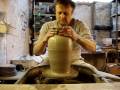 How to throw a big wide clay pottery vase on a wheel demo ingleton pottery. www.ingletonpottery.co.uk