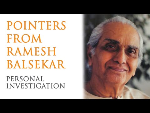 Pointers From Ramesh Balsekar - Personal Investigation