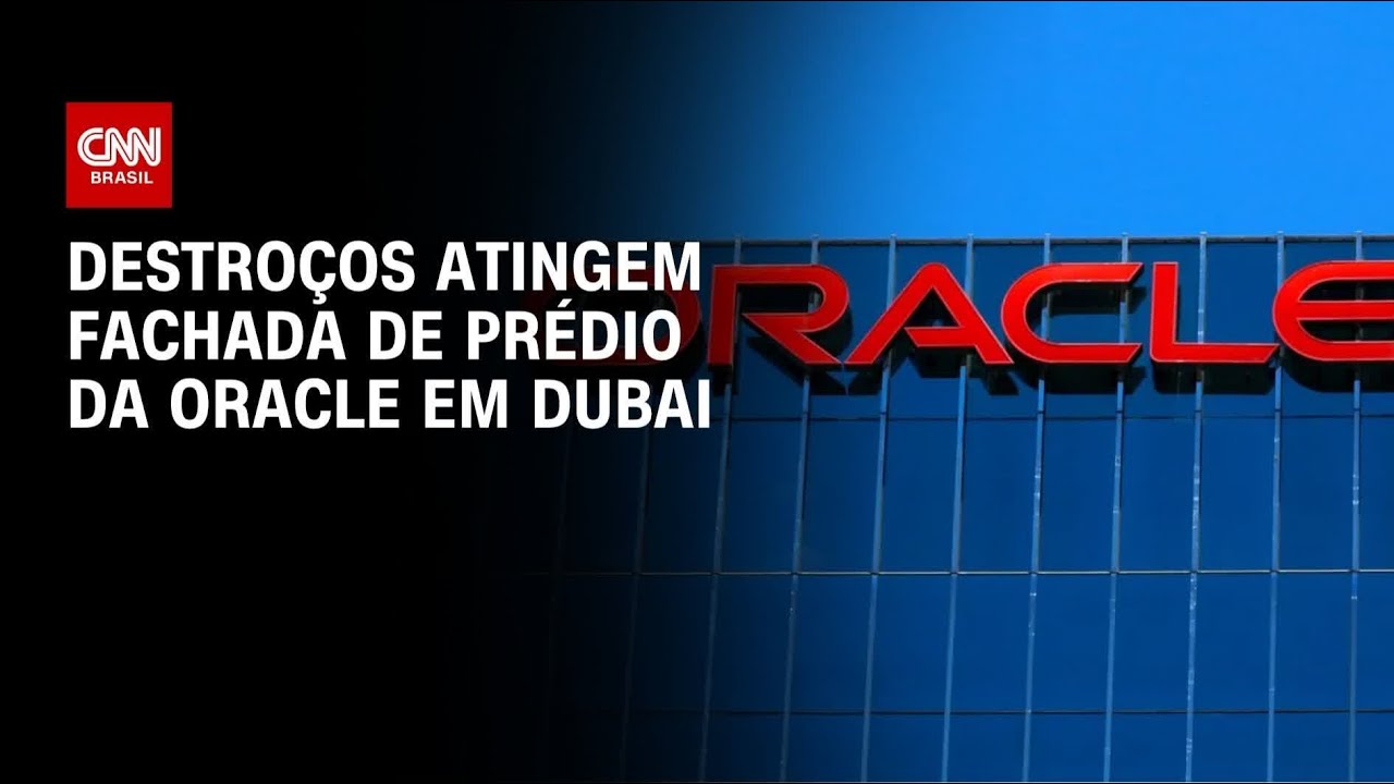 Destroços atingem escritório da gigante de tecnologia Oracle em Dubai | AGORA CNN