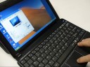 PDair Leather Case for Toshiba Libretto U105/U100 - Book Type (Black)