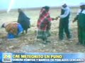Meteorito en el pueblo de Carancas