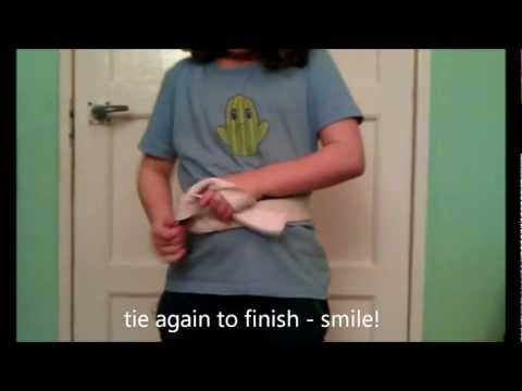 how to tie a karate belt easy