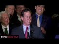 Watch Rick Santorum's Speech After Missouri Primary Win