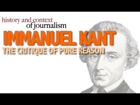 Webcast lecture on Kant's critique of pure reason produced for the history 