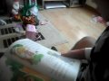 Mylan aged 3 reading Goldilocks and the 3 Bears