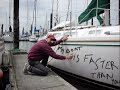 Vandalism at the Everett marina