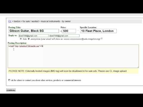 how to put an add on craigslist