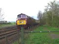 D1015 Western Champion Passing Greenfoot Level Crossing