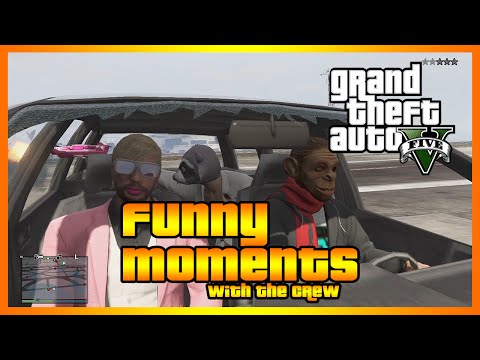GTA 5 Online - Funny Moments with The Crew (4 Star Joyride, Planes and More!)