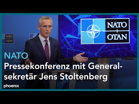 NATO-Generalsekretär Jens Stoltenberg nach Abschluss-Treffen des Nordatlantikrats