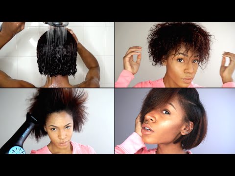 how to properly blow out natural hair