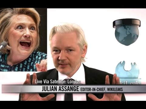 WIKILEAKS PRESS CONFERENCE – JULIAN ASSANGE & HILLARY CLINTON COMEDY