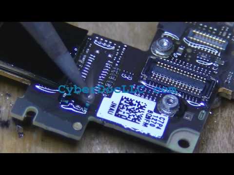 iphone 4s lcd connector no image broken pins soldering repair replacement #2 CyberDocLLC