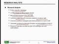 WST: Overview of Financial Mkts - Equity Research