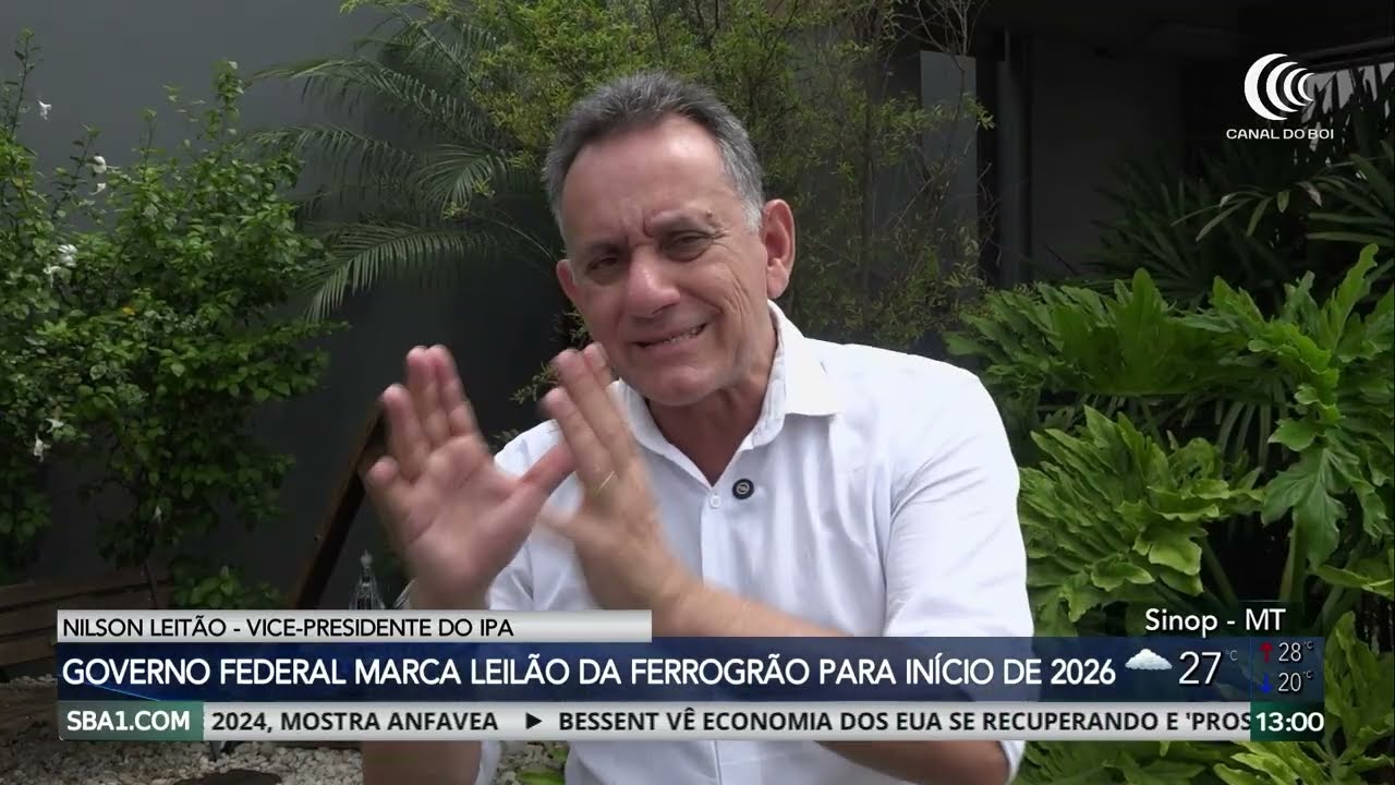 Governo Federal marca leilão da Ferrogrão para início de 2026