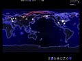 a simulation of a nuclear war between america and russia. the song everyone, is nighttime journey? elphanian mountains from the age of conan soundtrack for those of you who want to download defcon follow this link. www.introversion.co.uk